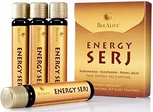 Energija SERJ s Schisandro, Eleuthero in Kraljeva žele za brez kofeina