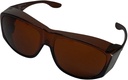 Solar Shield Fits-Over Sončna očala, SS Polikarbonat II Amber, Unisex, Sončna očala