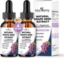 Ekstrakt grozdnih semen Tekoče kapljice Standardizirane na 95% Polifenoli-300 mg Grozdna semena Največja moč Standardizirana Tinktura, Visoka absorpcija Tekoči Vitis Vinifera Ekstrakt kapljice -Ne-GMO (2 steklenici)