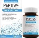 Peptiva Daily Digestive Enzymes, Full-Spectrum, Daily Digestive Health, Podpira Break-Down živil in post-Meal Prebava, 30ct