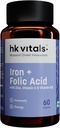 Raziskave Pogonske inovacije Železo + Folna kislina z cinkom, Vitamin C & Vitamin B12 Dopolnilo (60 Kapsule) 