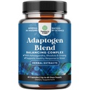 Herbal Adaptogen Mood Supplement - Umirjanje Adaptogeni dopolnilo za stres & Cortisol upravljanje z Ashwagandha Rhodiola Rosea & Maca Root - Vegan Non GSO & Daytime Friendly - 60ct
