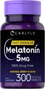 Carlyle Melatonin 5 mg hitro raztopite 300 tablet 