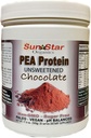 Pea Protein Powder - Nesladkan - Čokolada s kakavovim praškom & Vanilla Bean - brez soje, brez GMO 17.6 oz