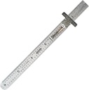 Splošna orodja 300/1 6-valjni Flex Precision Nerjaveče jeklo Ruler, Chrome