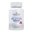 Nordic Naturals Zero Sugar Melatonin Gumies, Raspberry - 60 Gumies - 1,5 mg Melatonin - Odličen okus - Pomirljiv spanec, antioksidant podpora - Non-GMO, Vegan - 60 Služabniki