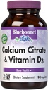 Bluebonnet Nutrition Kalcijev citrat in vitamin D3, Zdravje kosti*, Ne-GMO, Košir Parve, Gluten-free, Soy-free, 90 Caplets, 22,5 Servings