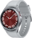 SAMSUNG Galaxy Watch 6 Classic 43mm Bluetooth Smartwatch, Rotating Bezel, Fitness Tracker, Personalizirane HR cone, Napredni trener spanja, Heart Monitor, BIA Sensor, Health Insights, US Version Silver