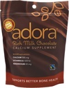 Adora Calcium Supplement, Fairtrade mlečna čokolada, enkratno pakiranje - 30 ct