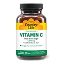 Country Life Vitamin C 1000mg z Rose HIPS – Time release Immune Support Supplement – Antioksidant Protection – Vegan, Gluten-free, Conservative-free – 90 tablet
