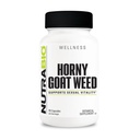 NutraBio Horny Koze Izvleček plevela, 500mg - za moške in ženske, pomaga podpreti energijo in vitalnost, 90 Zelenjavne kapsule