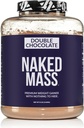 NAKED Double Chocolate Mass - 1.260 kalorij, 50G proteinov, nič umetnega. Vse naravne teže Gainer Protein Powder - 8Lb razsutem stanju, brez GSO, brez glutena in soje