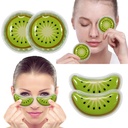 Gel Ledeni paket za večkratno hlajenje oči in pod oči obliži, Eye vroče hladno zdravljenje paket za rdečino, Pain Relief in oči sprostitev (Kiwi)