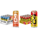 C4 Energija in pametni energijski napitki Variety Pack, Sugar Free Predworkout Performance Drink & C4 Energy Pink, Skittles, Carboned Sugar Free Predworkout Performance Napitek