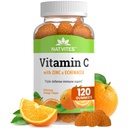 Vitamin C in cink Gumiji za odrasle z Echinacea in Rose Hips – Orange arome Gummy Vitamini za ženske in moške – Imunska podpora dodatek – Non-GMO, Vegan, Gluten, Nut in Dairy Free (120 Število)