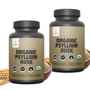 Zealthy Life - Psyllium Husk Kapsule, vse naravne Psyllium Husk Fiber, Psyllium Husk Kapsule za zdravljenje Gut, Ne- GMO & Gluten-free, 250 Veganske kapsule - pakiranje po 2