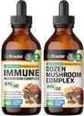 BIO KRAUTER Imunska goba Tinktura 4 Fl. Oz. & Deset gob Tinktura 4 Fl. Oz.