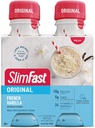 SlimFast Meal zamenjava Shake, Original French Vanilla, 10g pripravljen za pitje beljakovin za hujšanje, 11 Fl. Oz steklenica, 4 Število (Packaging maj Vary)