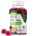 Viteey cink za otroke Gumies, 15mg - Imunska podpora - močan naravni antioksidant, otroci Cink Vitamin dodatek - Vegan, želatina brezplačno, Gluten brezplačno - Okusno Žvečilni jagodi okus Gummy