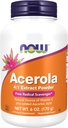 NOW Foods Supplements, Acerola 4:1 Ekstrakt prašek, Acerola in askorbinska kislina, prosti radikalni Scavenger*, 6-Ounce