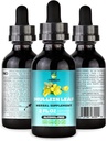 Undelio's Herbal Mullein Leaf Extract - Organic & Alkohol-free Tinkture za dihala, pljuča, spanje in prebavne podpore - Non-GMO, Vegan - 2 fl. Oz za imuno zdravje & Lung Detox
