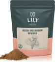 Lily iz doline Reishi goba prašek - super za kavo, Smoothie in Shakes - Adaptogene gobe - Vegan & Gluten-free - pakirano v Reseable Pouch (4oz, 113g)