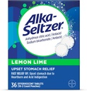 Alka-Seltzer Lemon Lime Heartburn Relief tablete, hitro kisle prebavne motnje Relief, Antacid z limonsko limonino aromo 36 Ct