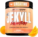 PROSUPPS Dr. Jekyll Signature Pre Workout Powder s kreatinom - Stim-free Preworkout Podpira mišice glasnost in vzdržljivost - Caffeine-free Gym & Fitness dopolnila (Orange, 30 Servings)