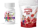 BariatricPal Duodenal Switch Popolno 30-dnevno prehransko pakiranje vitaminov (Iron-free kapsula kalcijev citrat Soft Chews s probiotiki - jagodni twist)