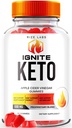 Rize laboratoriji Vžig Keto ACV Gummies za napredno hujšanje, Keto Vžig dopolnilo (60 Gummies)