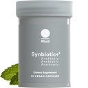 Ritual Symbiotic+ Probiotic, Prebiotic, Postbiotic, 3-v-1 Dopolnilo za Gut zdravje in prebavne podpore, Rednost, Bloat, Imuni, Vegan odložene dnevne kapsule, ženske in moški, 30 dan