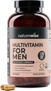 NatureWise Multivitamin za moške - vsakodnevna podpora za moške - Minerali in zelišča za energijo, zmogljivost, imuniteta - z vitaminom A, C, D, B-kompleks - Soy & Gluten-free, Non-GMO - 240 kapsul[6-mesečna zaloga]