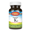 Carlson - Vitamin K2 MK-7 (menakinon), 90 μg, podpora za kosti, biorazpoložljivost kalcija, K2 Vitamin, Vitamin K-2, 120 Softgels