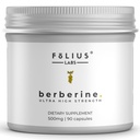 Čista nalepka Berberine HCl 97% - klinično raziskana ultra visoka jakost Pure Berberine 500mg dodatek - Gluten-free - 90 kapsul