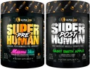 ALPHA LION Superhuman Pre Workout Powder & Post Workout Recovery Bundele (Miami Vice & Gainy Smith Apple)