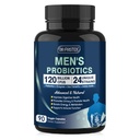 Probiotiki za moške Prebavno zdravje, 120 milijard CFUs Moški Probiotiki z digestivnimi encimi in prebiotiki in žaga Palmetto & Cranberry za Gut, Prostata & urinary Tract Zdravje, Rokavice Stable, 90 kapsul