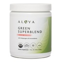 Alaya Organic Super Greens Powder - Premium Green Juice Superfood Supplement Powder - Adaptogeni, Antioksidanti in probiotiki Mešanica - USDA Organic, Non-GMO, Vegan - 30 Serving (Mešana Berry)