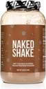 Naked Shake - Hot Cocoa Protein Shake - Protein v prahu na osnovi rastlin z Mct oljem - Gluten-free, Soy-free, No Gmos ali umetna sladila - 30 Serving