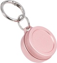 Dnevno Metal Caring Case - Prenosne tablete Keychain tablete imetnik, vodoodporne majhne potovalne tabletke Container za ušesnih čepkov Kovanci, Združljiv z Loop, Eargasm & Vibes, Compact Mini purp Pill Box (Pink)