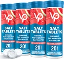 Venture Pal Žvečljive elektrolitske tablete, 80 Štetje hitro raztapljanje Sugar-free palčke Sol tablete - Variety Pack za hitro hidracijo, zunanji tek, pohodništvo, športi 