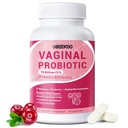 Vaginalni probiotiki za ženske, 70 milijard CFU za vaginalno zdravje, pH ravnovesje, urinarni trakt, prebavni s prebiotiki, organska brusnica in D-mannoza za vaginalne Odor & flora dopolnila - 60 kapsul