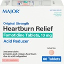 Velika originalna jakost zgaga Relief - Famotidin tablete, 10 mg - Acid Reducer - 60 tablet