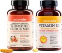 NatureWise Curcumin Kurkumin 750mg & vitamin D3 1000iu za sklepe, kosti, imunske podpore [90 število, 360 število]