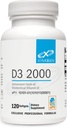 XYMOGEN D3 2000 - Biološka uporabnost Vitamin D3 2000 i.e. (50 μg) - Visoka jakost Vitamin D Dopolnilo za podporo imunskega zdravja kosti in srca - 120 kapsul