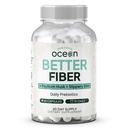 Organics Ocean Better Fiber - Supplement Daily Fiber - Mehko orodje za gibanje brez napora - s Psyllium Hulk in Slippery Elm - 90 kapsul