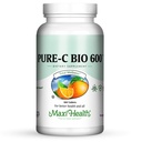 Vitamin C Complex 600 mg dodatek – Priporočeni dnevni odmerek Vitamin C tablete z limono Bioflavonoidi, Kalcij in fosfor – Imunska zdravstvena podpora – Pure-C Bio 600 Non-GMO, VIT C Vegan 180 tablete