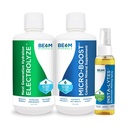 Beam Minerals Micro-Boost Humic Mineral Mešanica in elektrolitsko tekoči in insta-Lytes naravni tekoči elektroliti 2oz