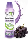 Aurora Nutrascience, mega-liposomski tekoči glutation + vitamin C, antioksidant, podpora imunskemu sistemu, 750 mg na serviranje,16 fl oz (480 ml)