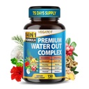VEGATOT Organic Water Out Complex - 14-v-1 Formula - z Dandelion Uva Ursi Horsetail Corn Silk Petersley Nettle Hibiscus Ginger