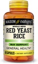 MASON NARAVNI Kvas riž, podpira zdravje srca in krvni obtok, zeliščni dodatek, 60 kapsul